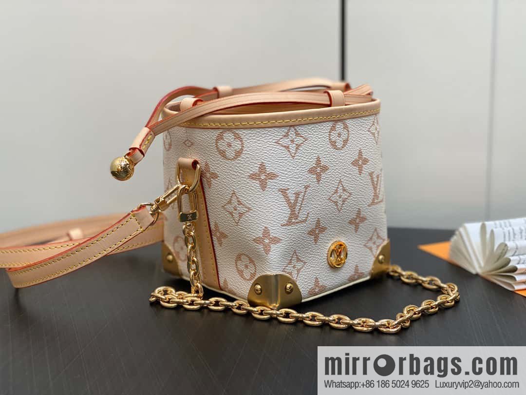[Original order boutique] M83227 white flower mini tote bag siu mai bag Noe Purse Nano handbag M82885 83227 white flower