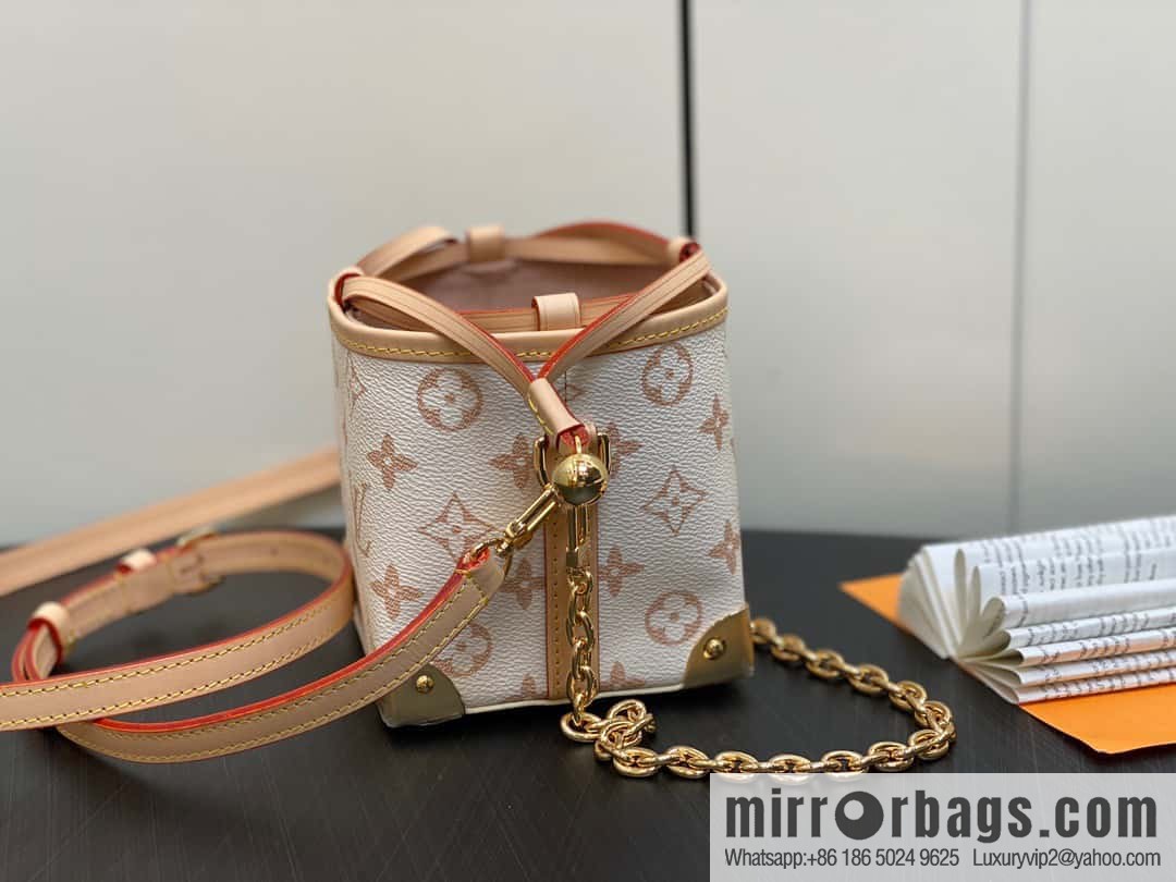 [Original order boutique] M83227 white flower mini tote bag siu mai bag Noe Purse Nano handbag M82885 83227 white flower