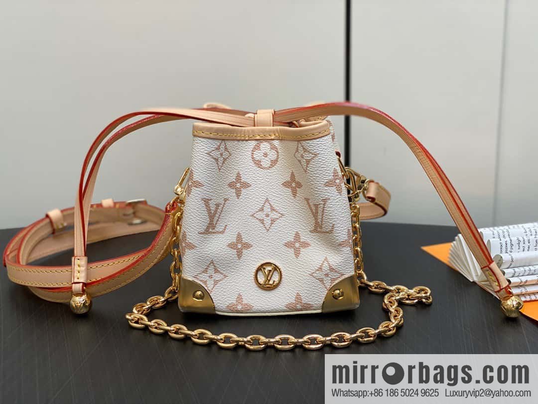 [Original order boutique] M83227 white flower mini tote bag siu mai bag Noe Purse Nano handbag M82885 83227 white flower