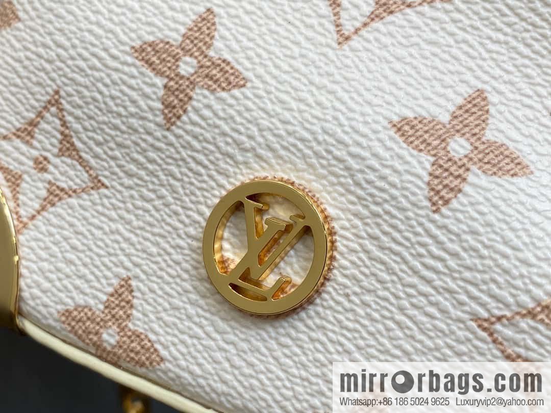 [Original order boutique] M83227 white flower mini tote bag siu mai bag Noe Purse Nano handbag M82885 83227 white flower