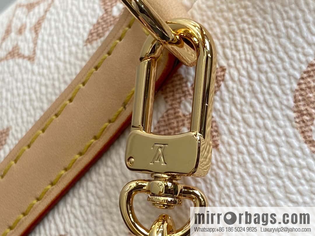[Original order boutique] M83227 white flower mini tote bag siu mai bag Noe Purse Nano handbag M82885 83227 white flower