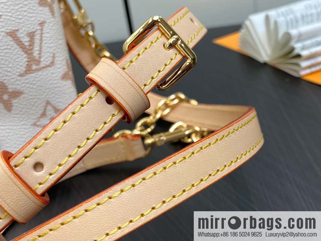 [Original order boutique] M83227 white flower mini tote bag siu mai bag Noe Purse Nano handbag M82885 83227 white flower