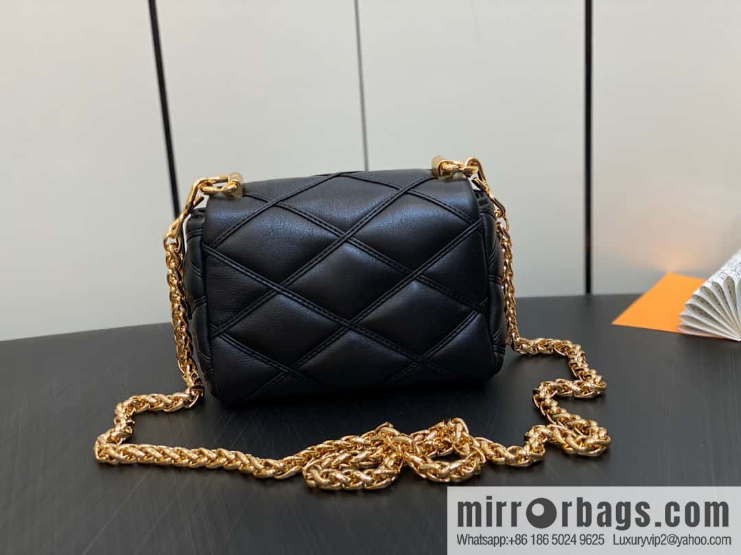 [Original order boutique] M82752 black M23526 full leather chain bag series PICO GO-14 handbag