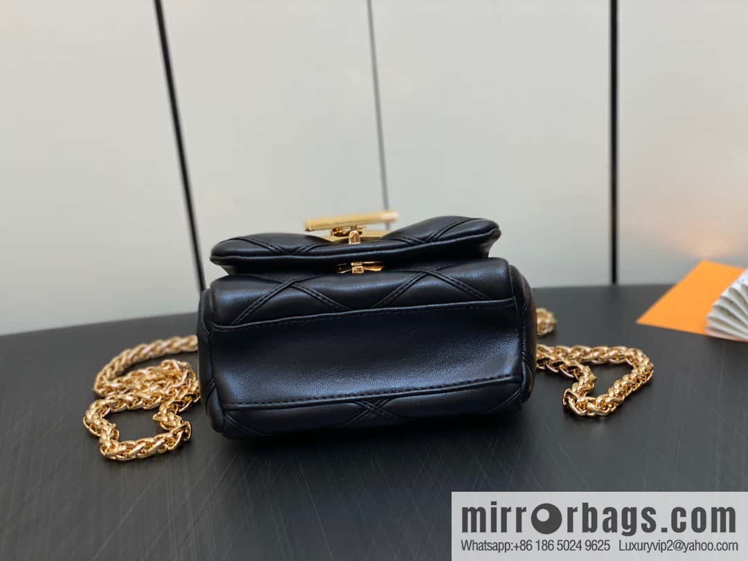 [Original order boutique] M82752 black M23526 full leather chain bag series PICO GO-14 handbag