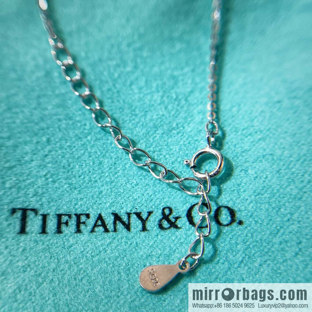 ❗️New ❗️ New ☑️ TIFFANY & Co. Tiffany Square Green Diamond Necklace