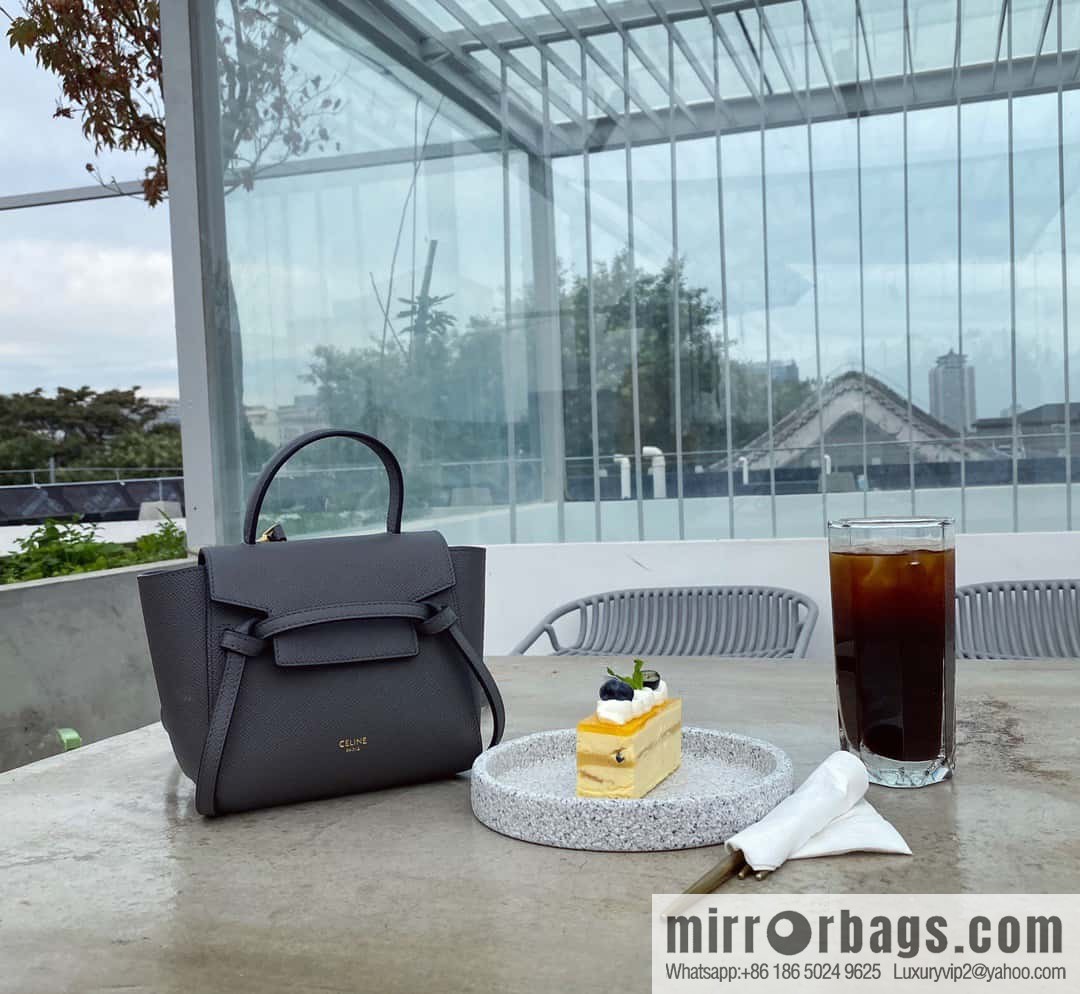 CELINE Belf PICO mini grained calfskin handbag, model 194263