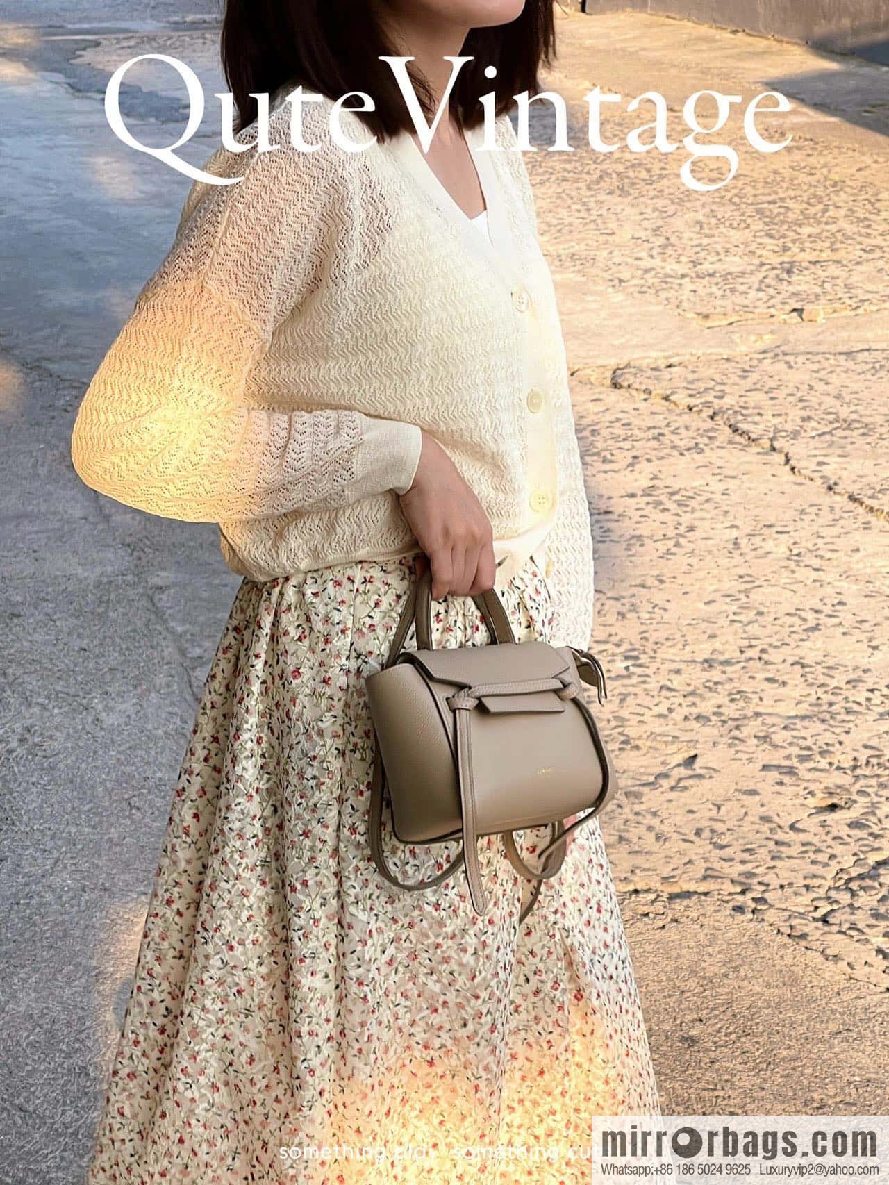 CELINE Belf PICO mini grained calfskin handbag, model 194263