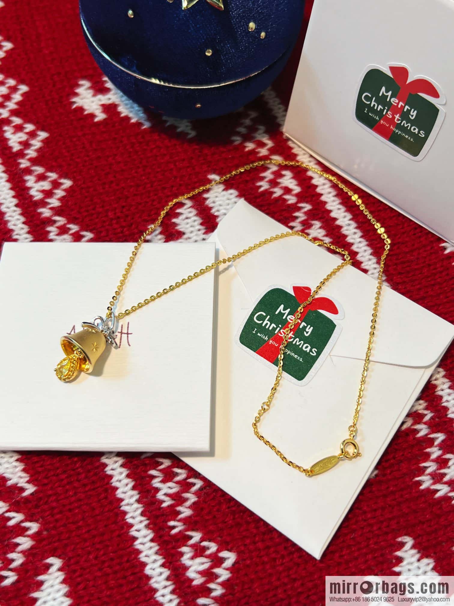 🎄Christmas gift 🎁 new ☑️ AHKAH bell 🔔 Christmas tree 🎄 gingerbread man necklace