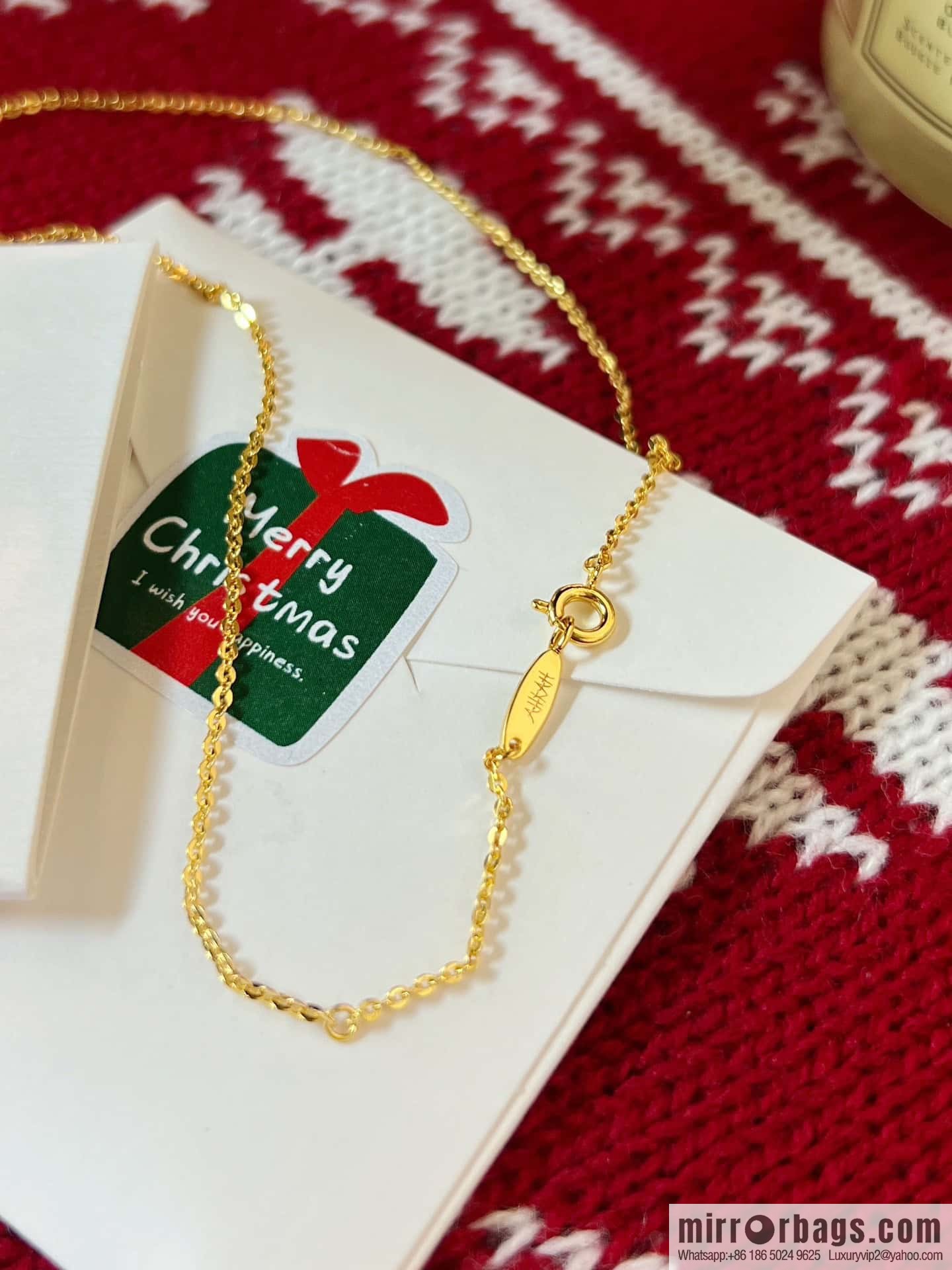 🎄Christmas gift 🎁 new ☑️ AHKAH bell 🔔 Christmas tree 🎄 gingerbread man necklace