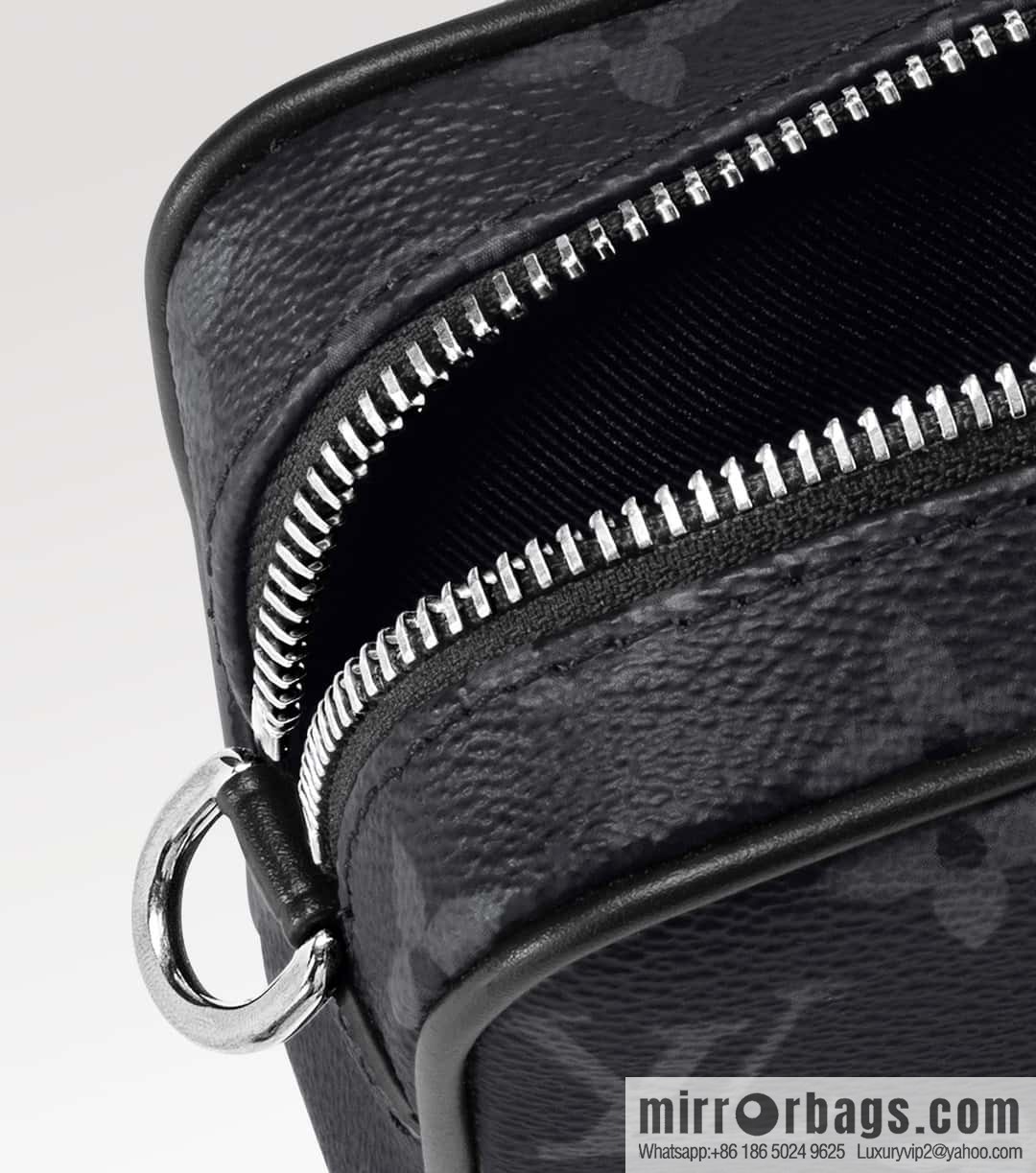 [Original order boutique] M82770 black flower mini men's bag briefcase series NANO PORTE DOCUMENTS VOYAGE handbag