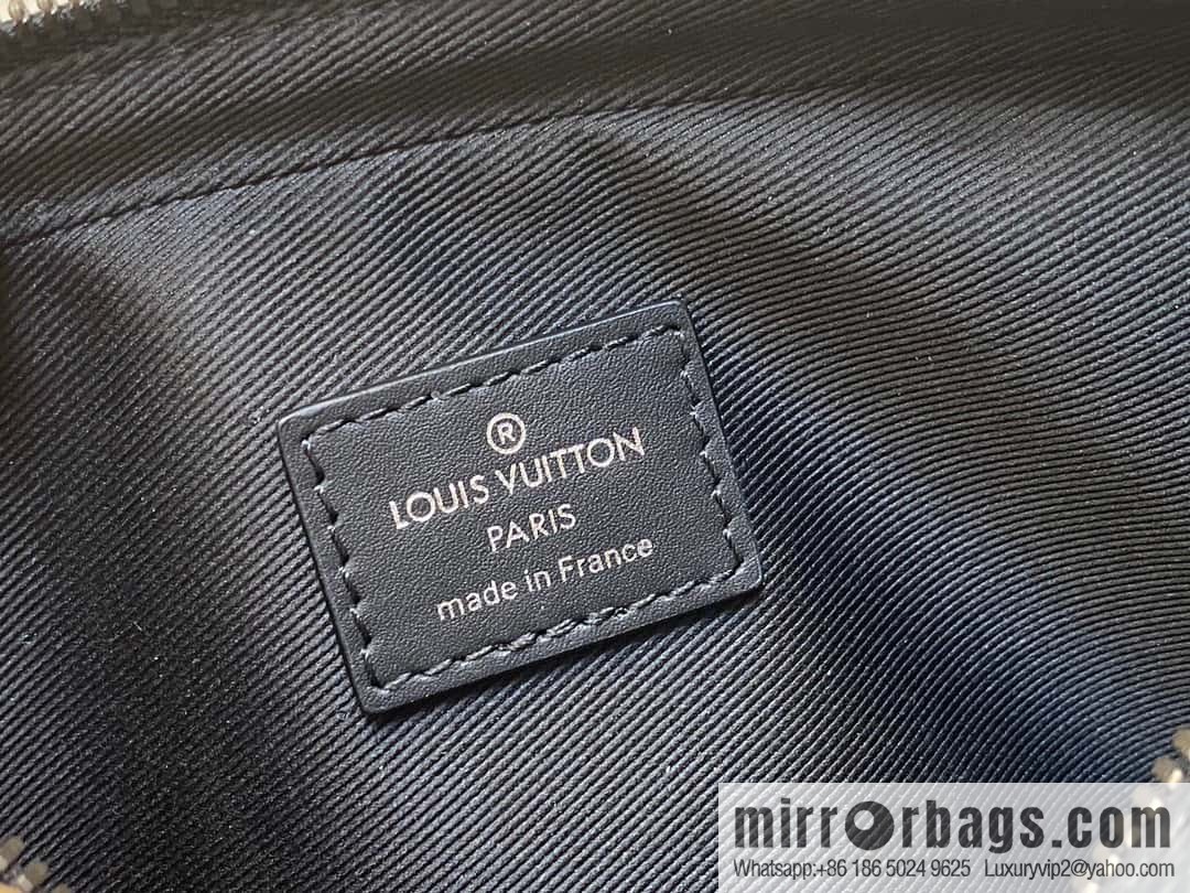 [Original order boutique] M82770 black flower mini men's bag briefcase series NANO PORTE DOCUMENTS VOYAGE handbag