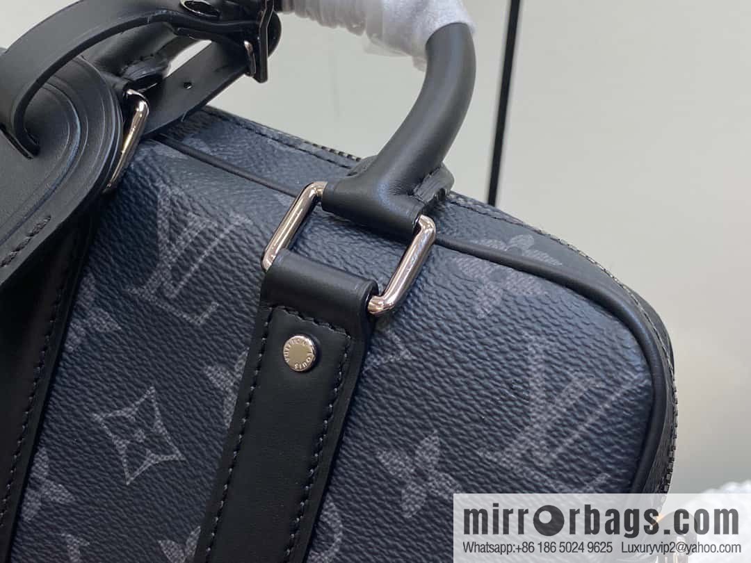 [Original order boutique] M82770 black flower mini men's bag briefcase series NANO PORTE DOCUMENTS VOYAGE handbag