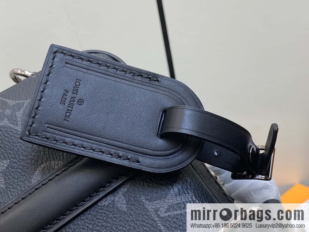 [Original order boutique] M82770 black flower mini men's bag briefcase series NANO PORTE DOCUMENTS VOYAGE handbag