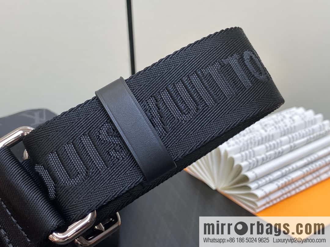 [Original order boutique] M82770 black flower mini men's bag briefcase series NANO PORTE DOCUMENTS VOYAGE handbag