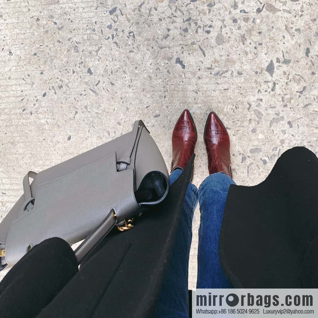 [Premium quality, original leather] CELINE BELT MICRO medium grained calfskin handbag 175520