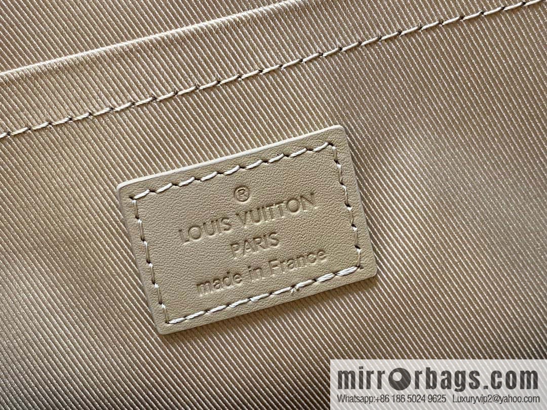 [Original order boutique] M23725 apricot, full leather men's bag pillow bag series CITY KEEPALL AER handbag M22486 57082 M23725 City Keepall handbag