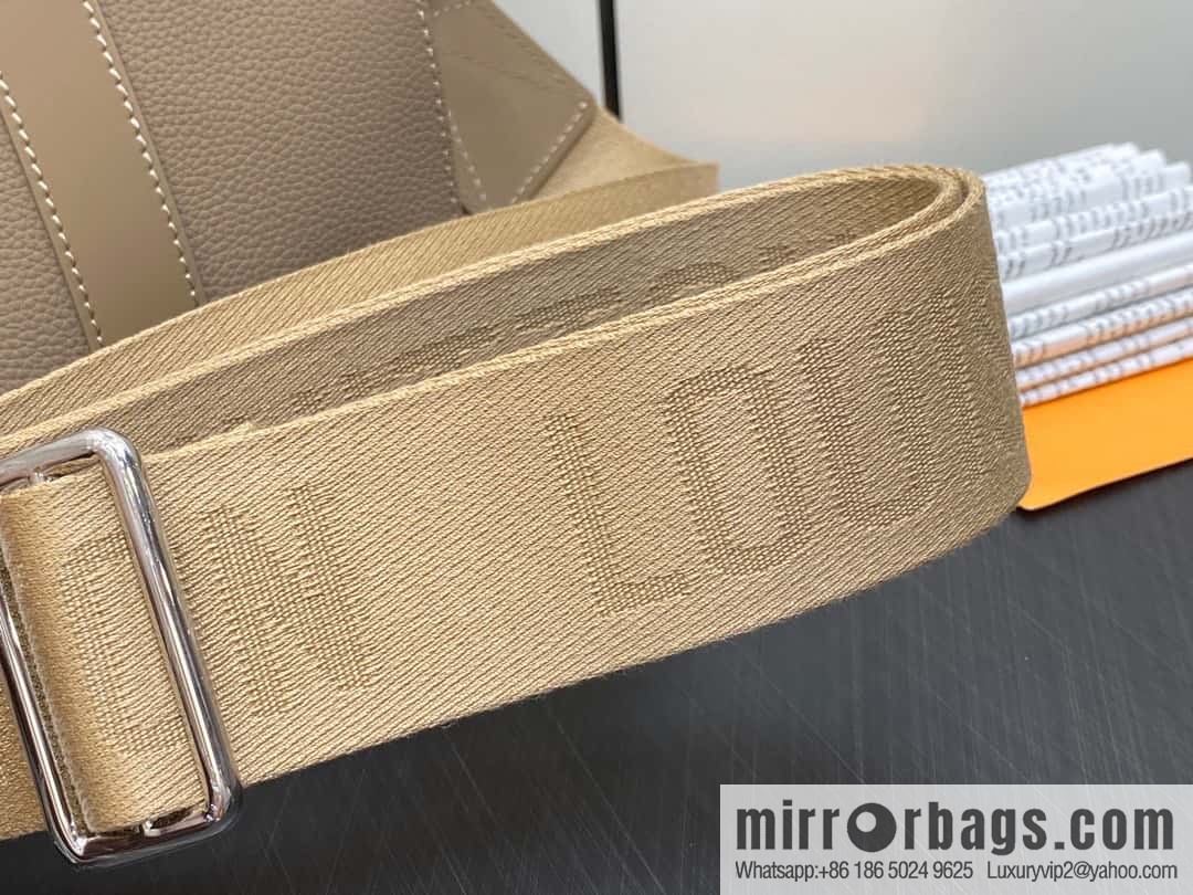 [Original order boutique] M23725 apricot, full leather men's bag pillow bag series CITY KEEPALL AER handbag M22486 57082 M23725 City Keepall handbag