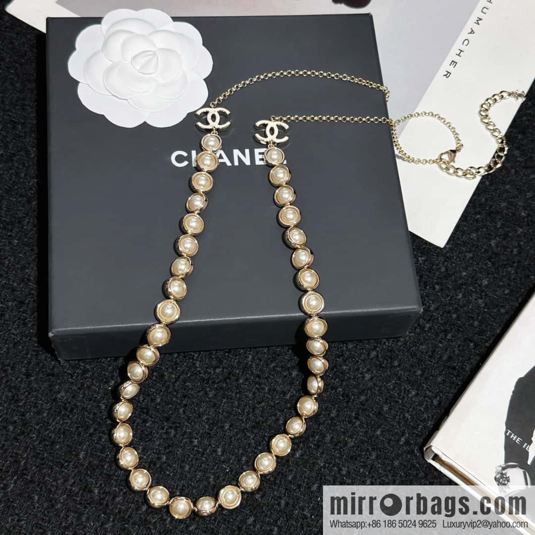 ❗️New ❗️ Chanel necklace ☀️ new ☑️ Chanel double c long pearl necklace sweater chain ☀️