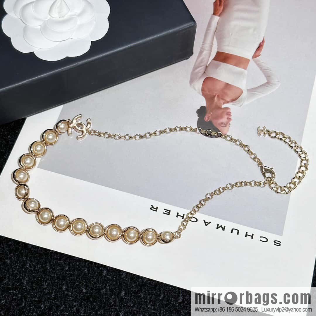 ❗️New ❗️ Chanel necklace ☀️ new ☑️ Chanel double c short pearl necklace ☀️