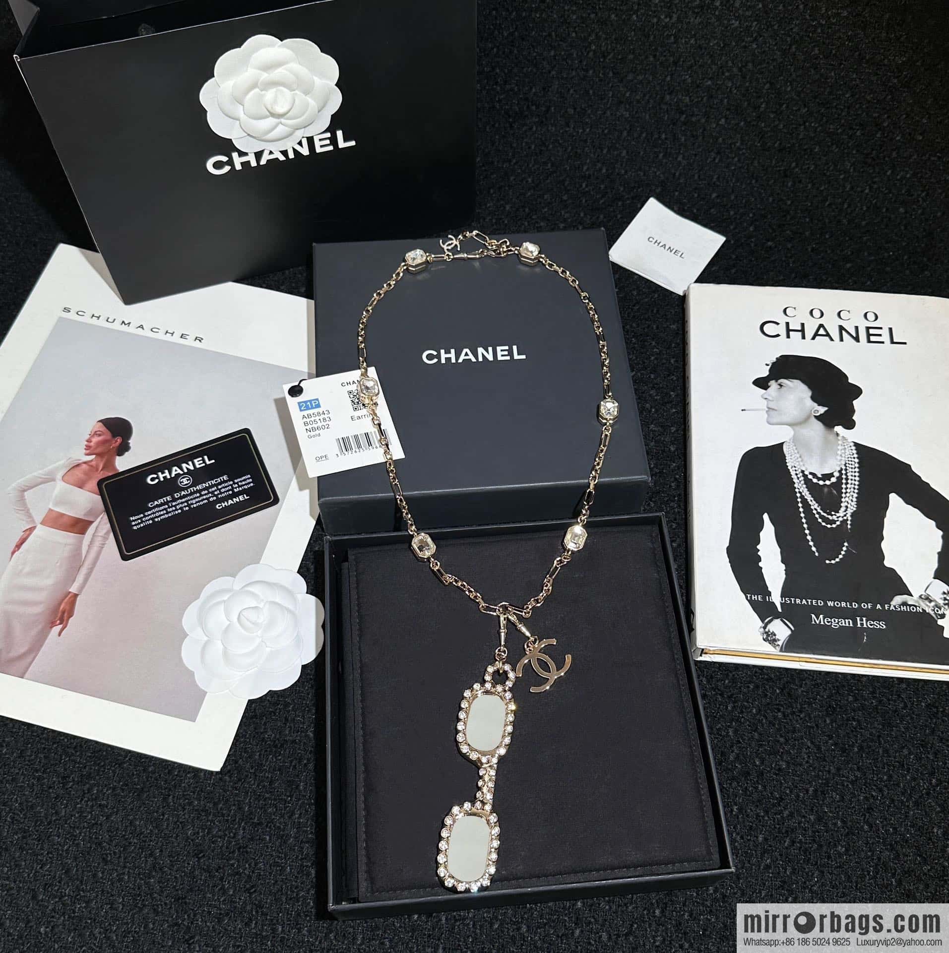 ❗️New ❗️ Chanel necklace ☀️ new ☑️ Chanel double c glasses 👓 necklace sweater chain ☀️