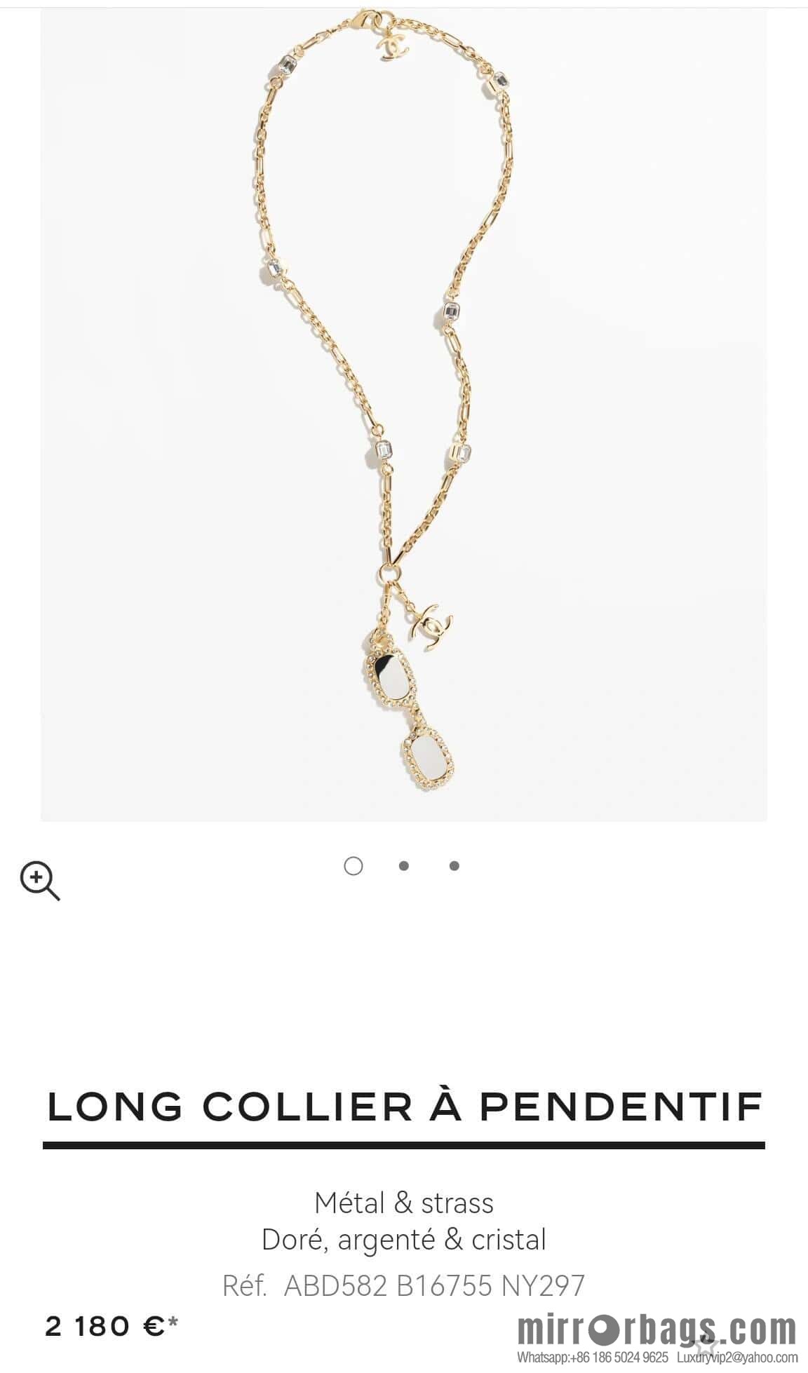 ❗️New ❗️ Chanel necklace ☀️ new ☑️ Chanel double c glasses 👓 necklace sweater chain ☀️
