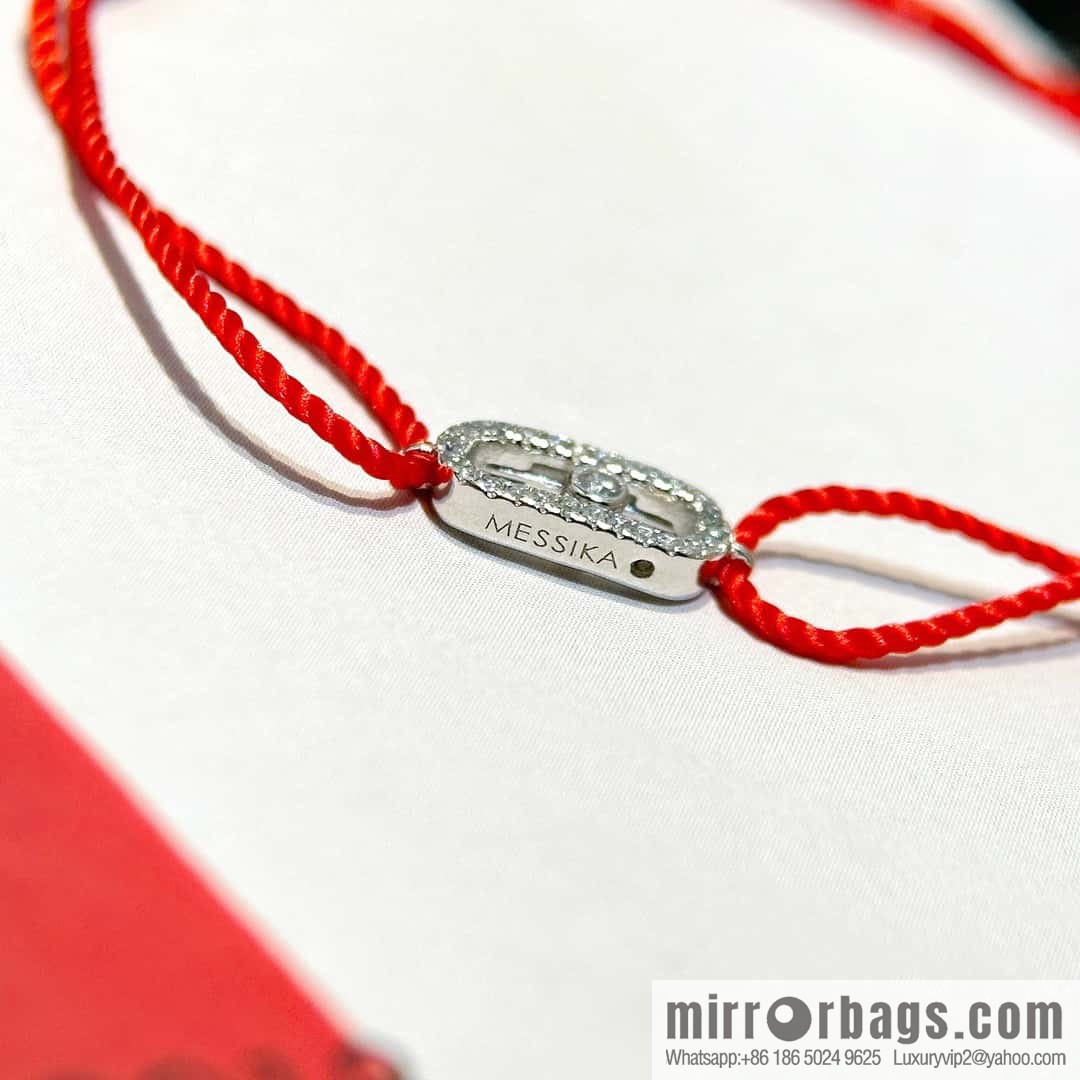 Messika ☀️ MOVE UNO Chinese New Year Limited Edition Diamond Red Rope Bracelet ☀️