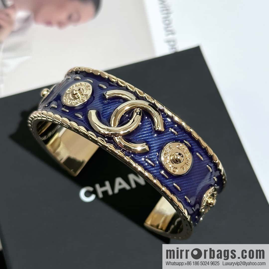 ❗️New ❗️ Chanel bracelet bracelet ☀️ new ☑️ Chanel double c denim open bracelet bracelet ☀️