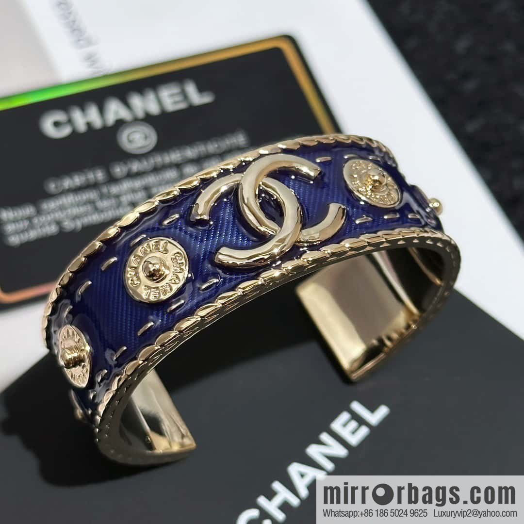 ❗️New ❗️ Chanel bracelet bracelet ☀️ new ☑️ Chanel double c denim open bracelet bracelet ☀️