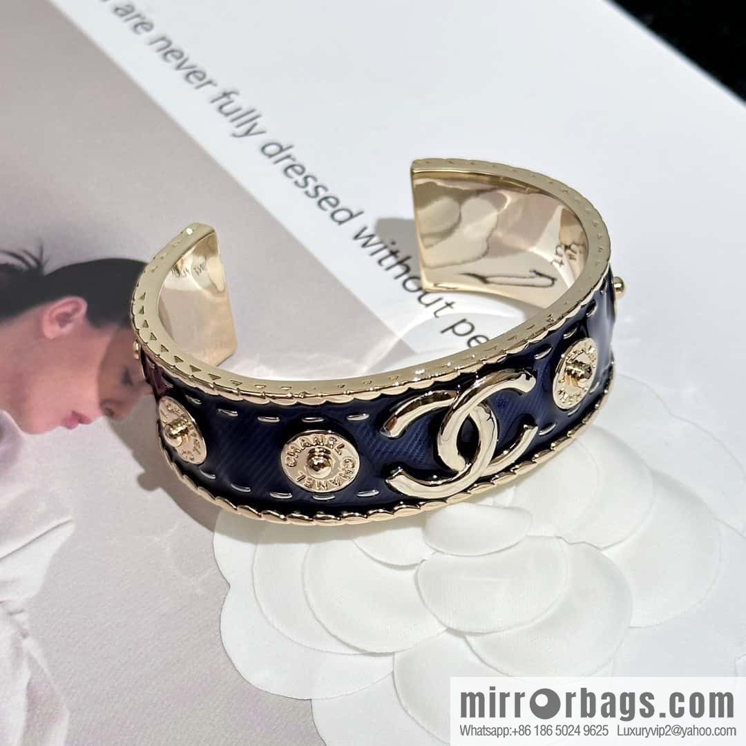 ❗️New ❗️ Chanel bracelet bracelet ☀️ new ☑️ Chanel double c denim open bracelet bracelet ☀️