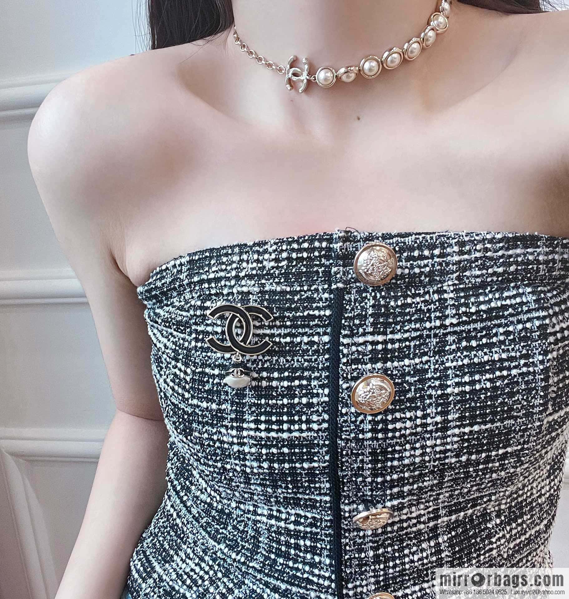 ❗️New ❗️ Chanel brooch ☀️ new ☑️ Chanel black drip double c pearl brooch ☀️