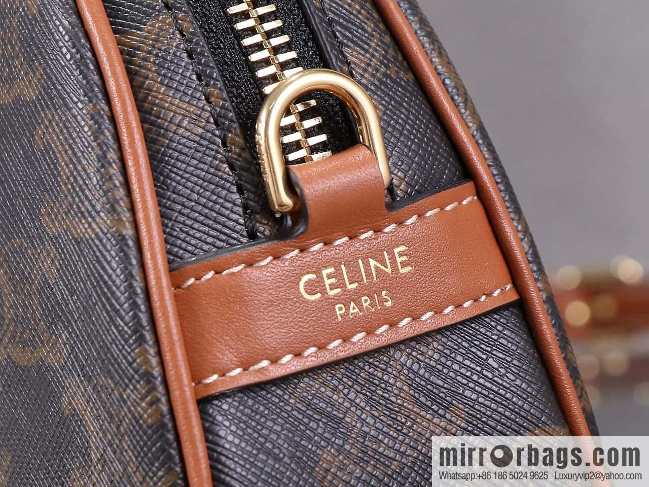 [Premium quality, all-steel hardware] CELINE23 new | MULTI logo printed cow leather (fabric) handbag number: 114122