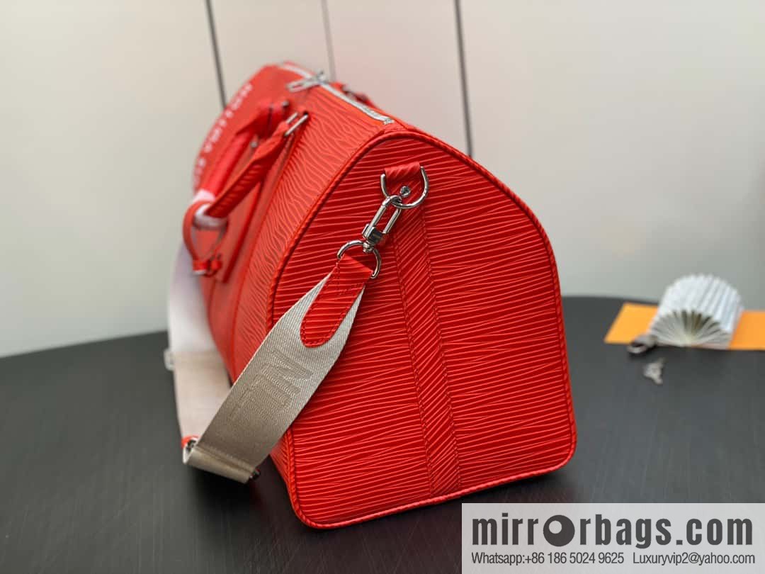 [Original order boutique] M23721 red epi full leather travel bag series, this Keepall Bandoulière 50 handbag
