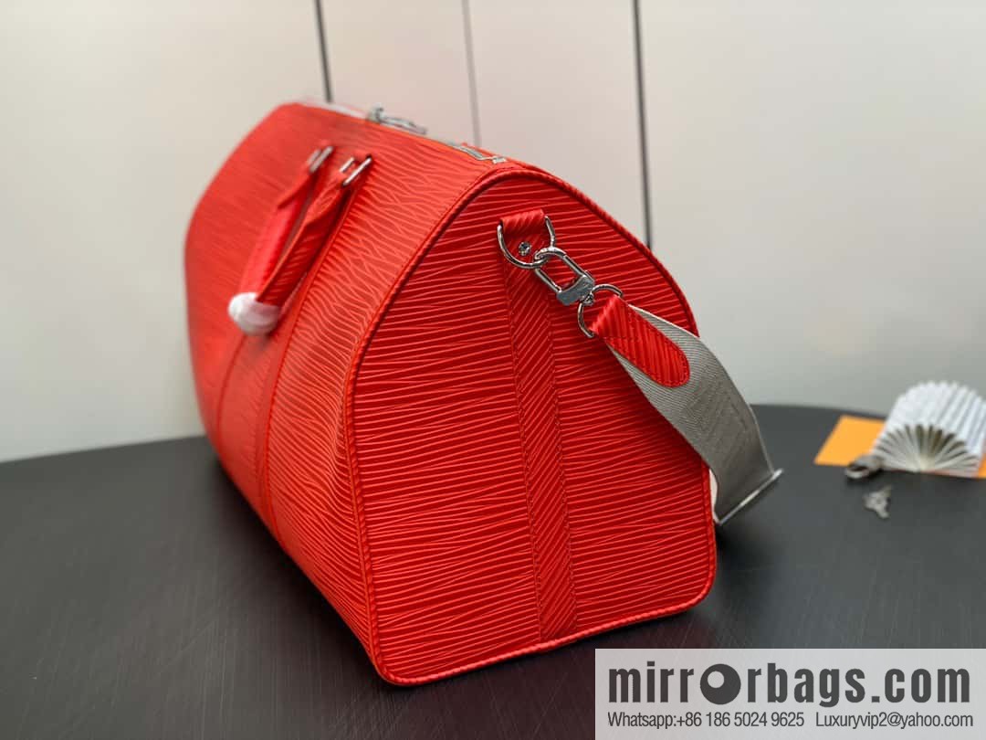 [Original order boutique] M23721 red epi full leather travel bag series, this Keepall Bandoulière 50 handbag
