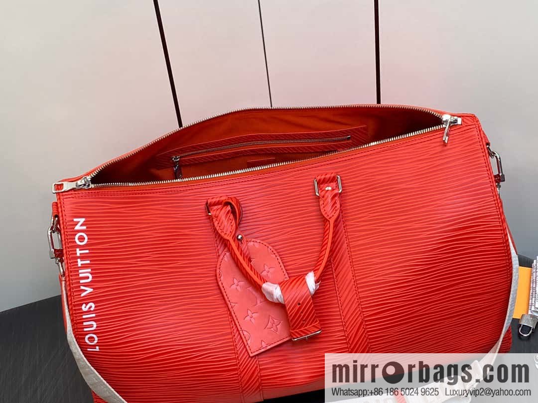 [Original order boutique] M23721 red epi full leather travel bag series, this Keepall Bandoulière 50 handbag