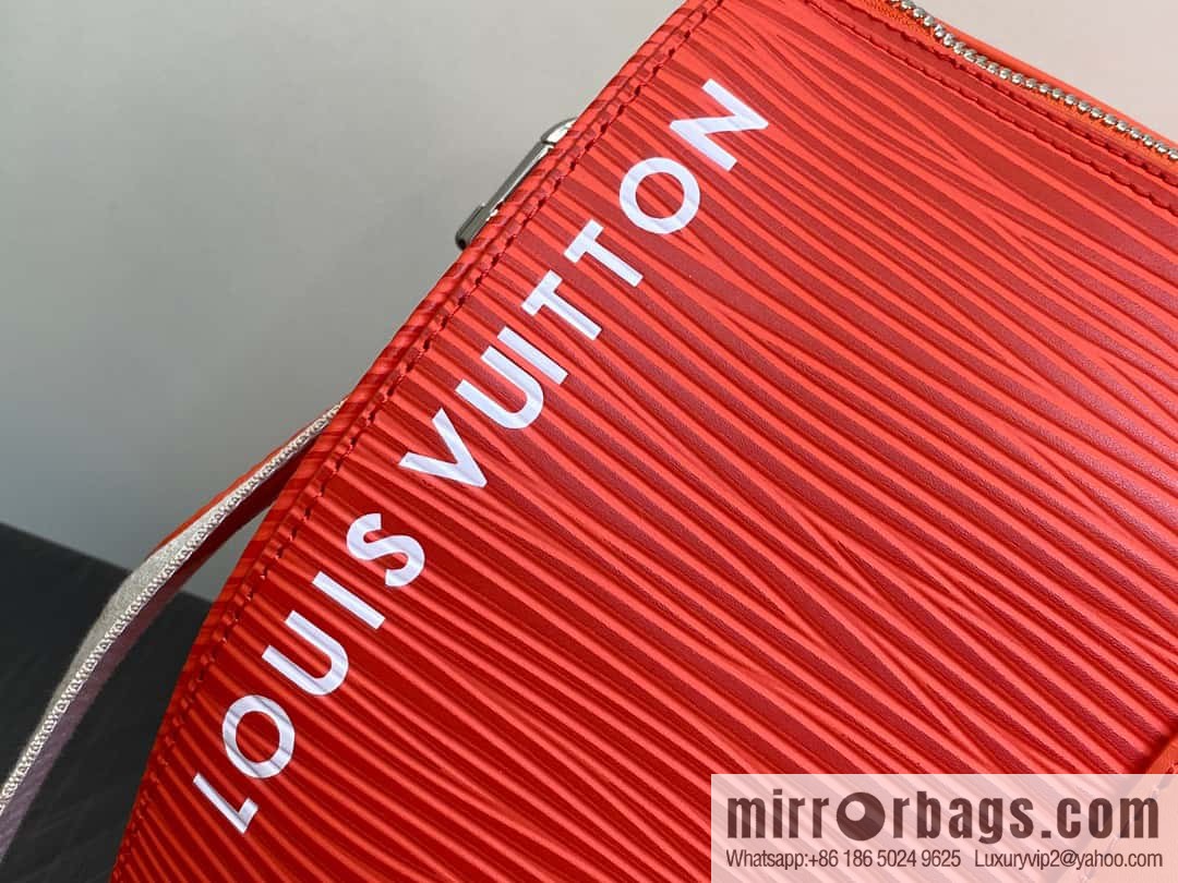 [Original order boutique] M23721 red epi full leather travel bag series, this Keepall Bandoulière 50 handbag