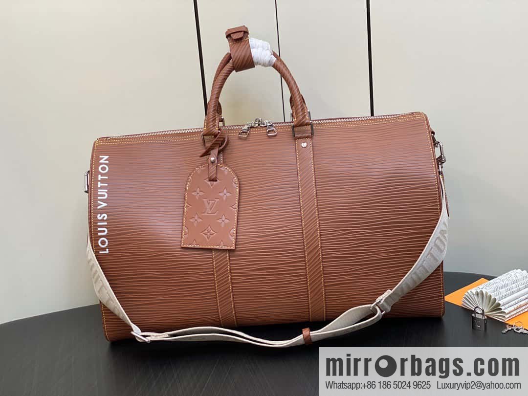 [Original order boutique] M23721 brown epi full leather travel bag series, this Keepall Bandoulière 50 handbag