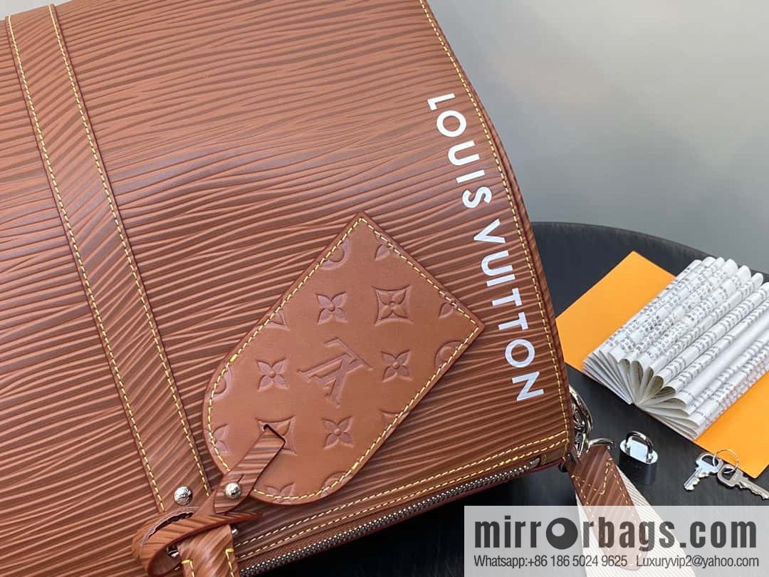 [Original order boutique] M23721 brown epi full leather travel bag series, this Keepall Bandoulière 50 handbag