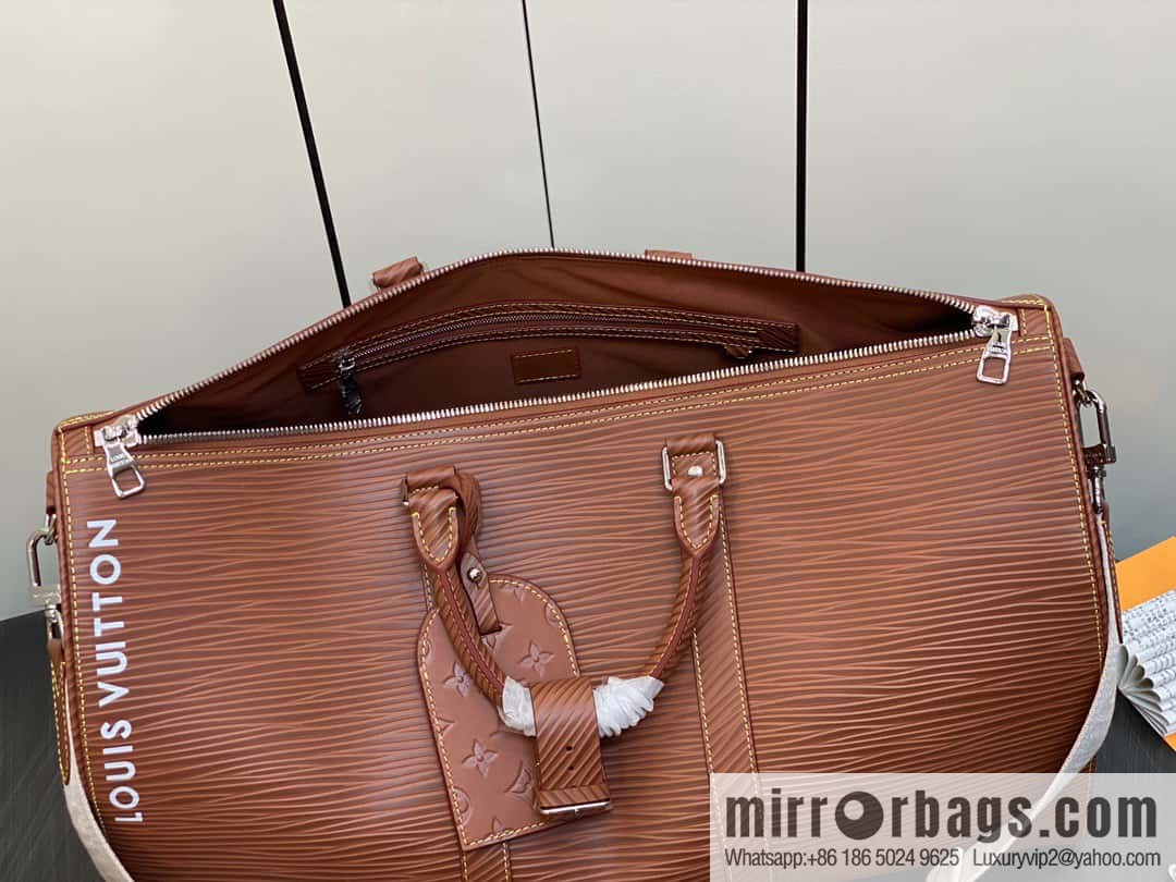 [Original order boutique] M23721 brown epi full leather travel bag series, this Keepall Bandoulière 50 handbag