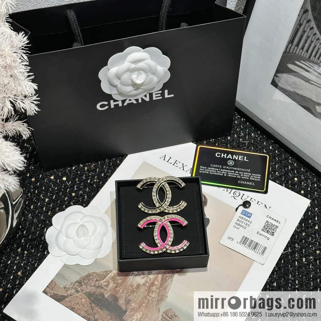 ☀️New ☑️ Chanel Double C Drip Diamond Brooch