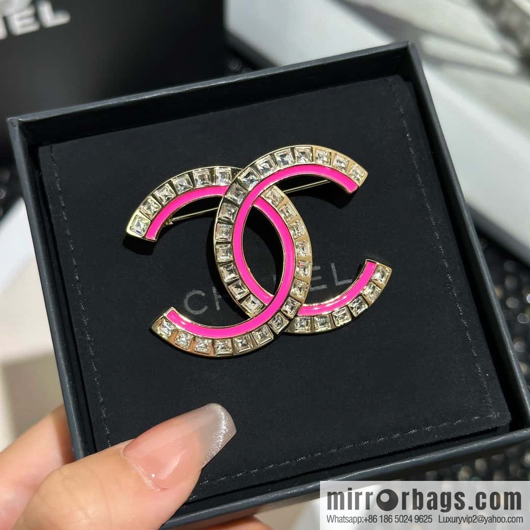☀️New ☑️ Chanel Double C Drip Diamond Brooch