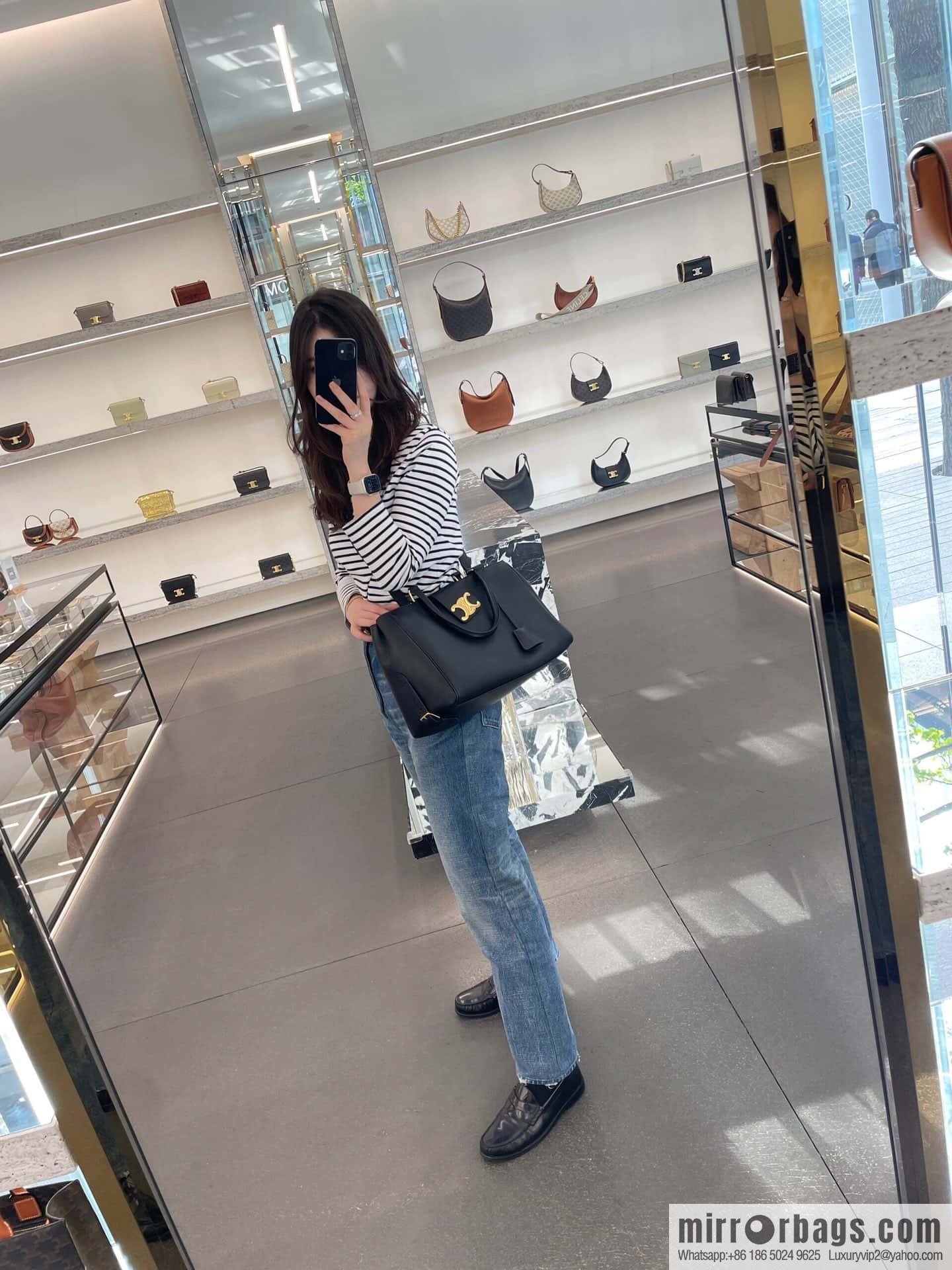 [Premium quality, all steel hardware] CLOCHE CLÉS padlock, number: 114963FK6.04LU tote bag