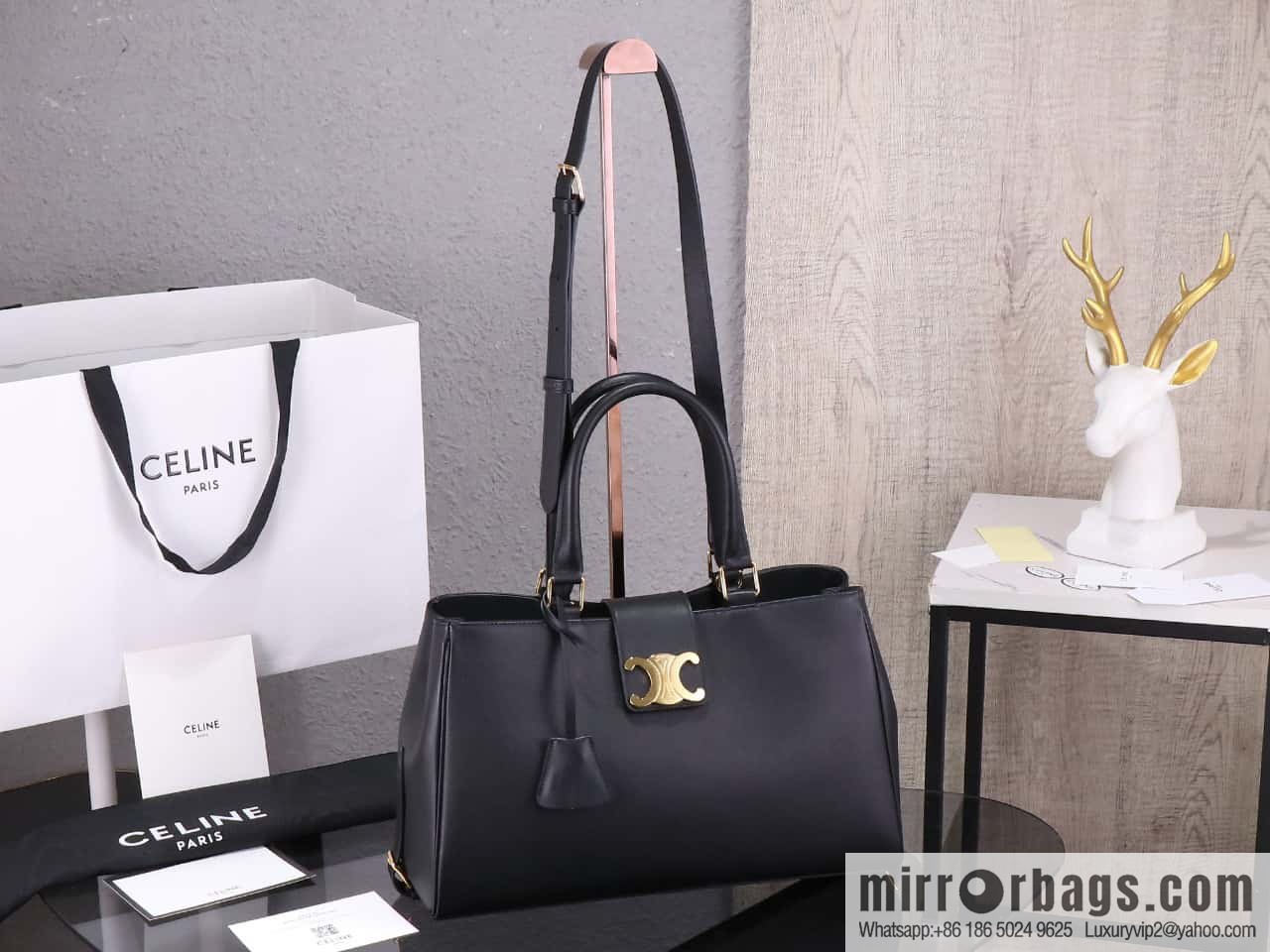 [Premium quality, all steel hardware] CLOCHE CLÉS padlock, number: 114963FK6.04LU tote bag