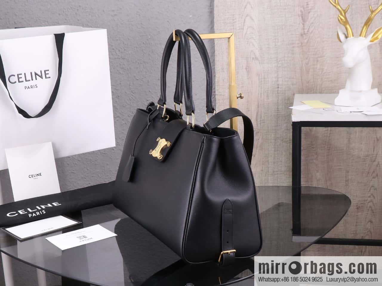 [Premium quality, all steel hardware] CLOCHE CLÉS padlock, number: 114963FK6.04LU tote bag