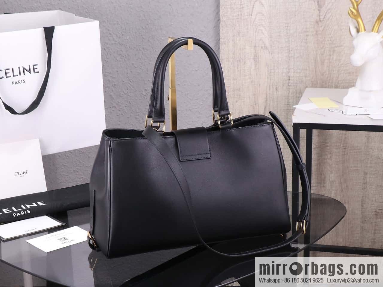 [Premium quality, all steel hardware] CLOCHE CLÉS padlock, number: 114963FK6.04LU tote bag