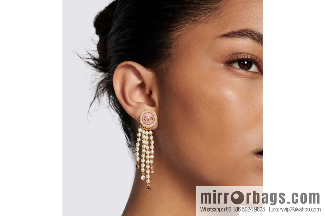 New ☑️ DIOR Dior tassel pearl stud earrings