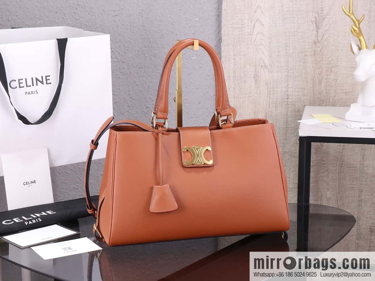 [Premium quality, all steel hardware] CLOCHE CLÉS padlock, number: 114963FK6.04LU tote bag