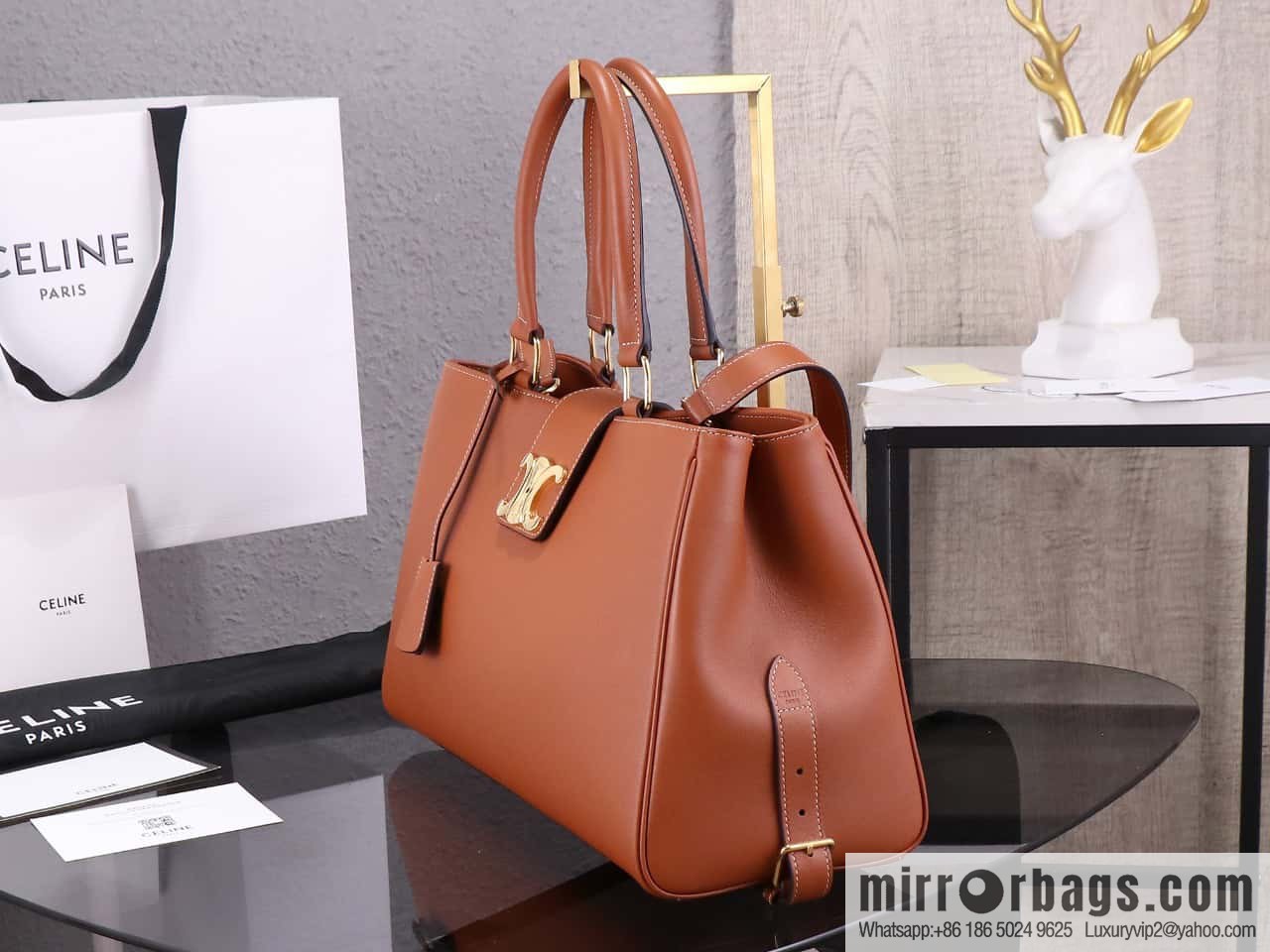 [Premium quality, all steel hardware] CLOCHE CLÉS padlock, number: 114963FK6.04LU tote bag