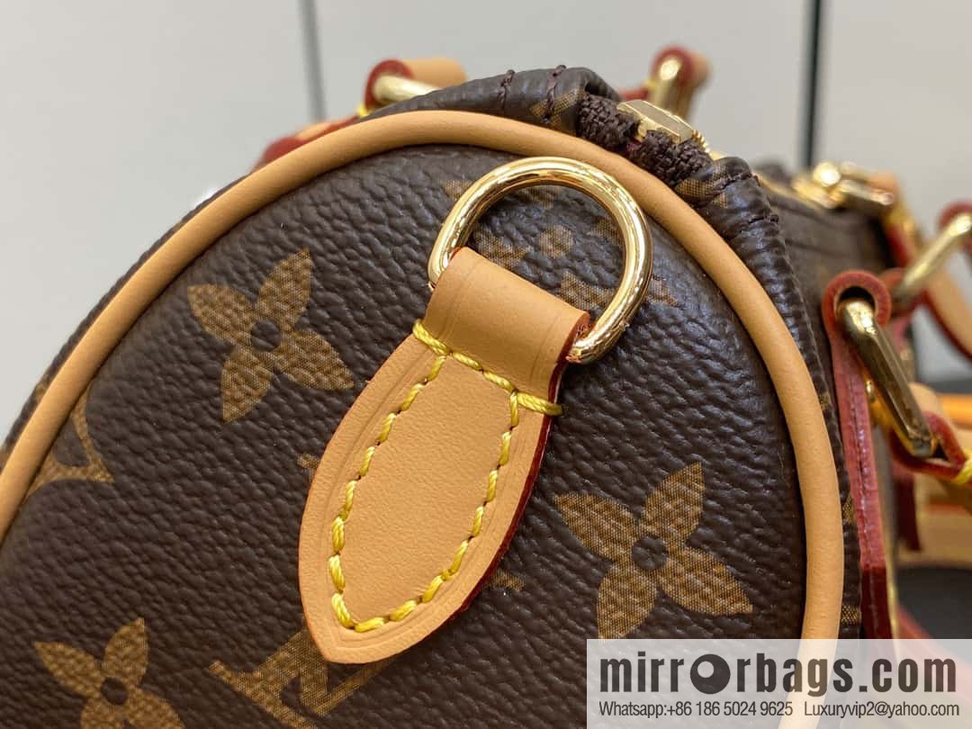 [Original single boutique] M82624 silk screen, Christmas mini pillow bag 16cm speedy series Nano Speedy handbag
