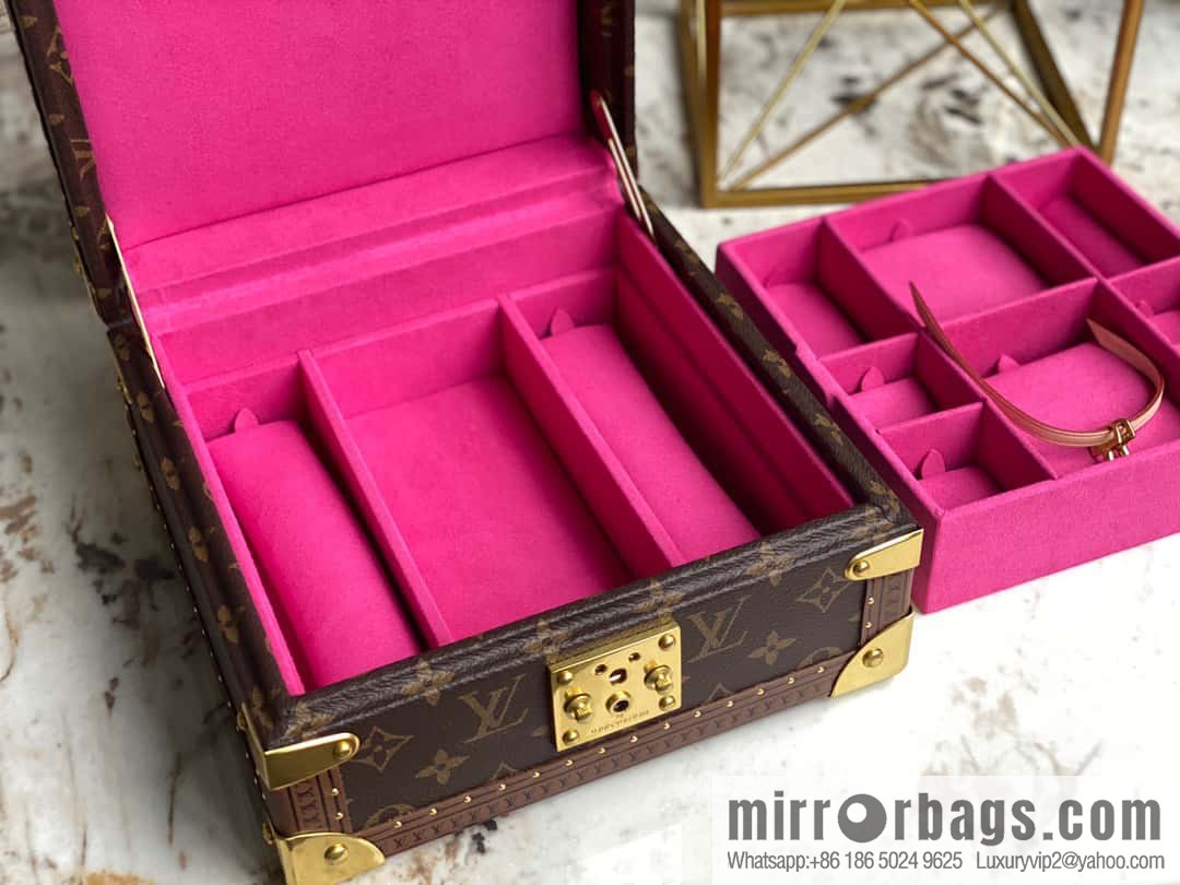 M20040 plum red, jewelry box, box series COFFRET JOAILLERIE jewelry box