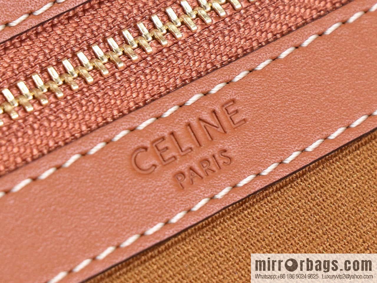 [Premium quality, all-steel hardware] CELIN_E CABAS small logo printed cow leather (fabric) handbag, number: 115082